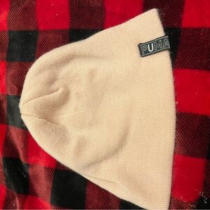 PUMA Beige Knit Beanie